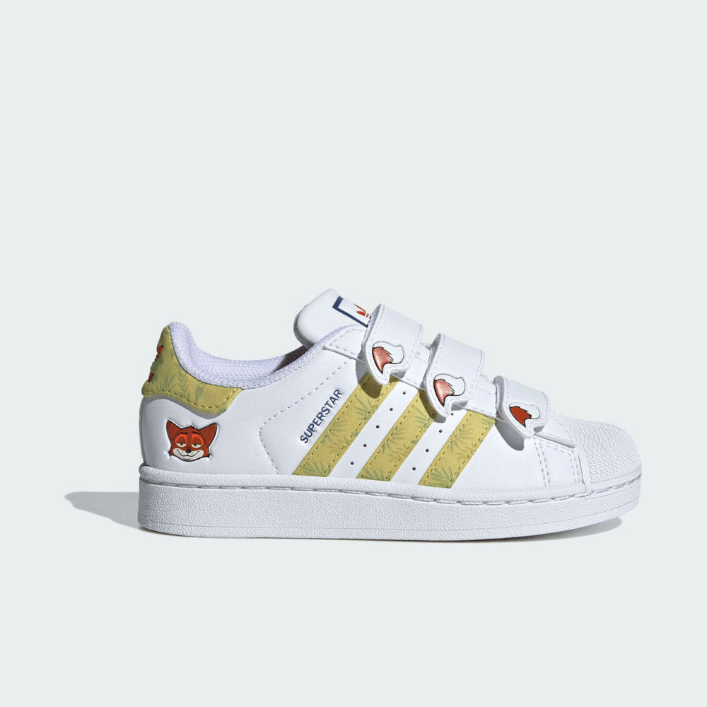 adidas阿迪达斯2025男小童SUPERSTAR II CF C三叶草童装JQ1334