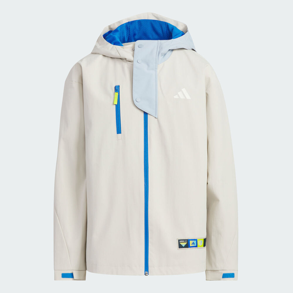 adidas阿迪达斯2025男大童JK WV JKT梭织连帽外套KC0198
