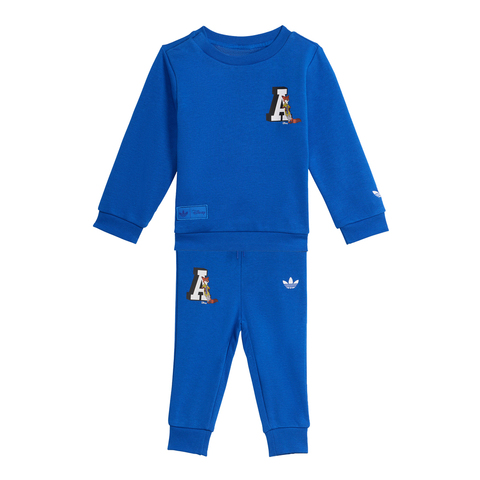 adidas阿迪达斯2025男婴童CREW SET长袖套服JX0592