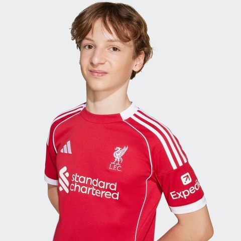 adidas阿迪达斯2025男大童LFC H JSY Y针织无领短TJV6436