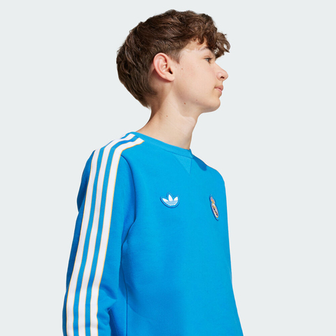 adidas阿迪达斯2025男大童REAL ICON SWTY针织无帽卫衣JY1084