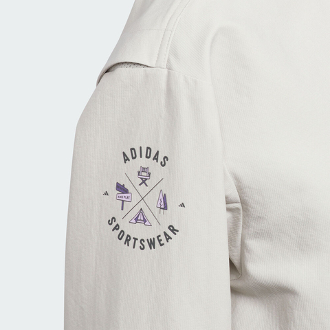 adidas阿迪达斯2025女小童LK WV JKT梭织连帽外套KC5329