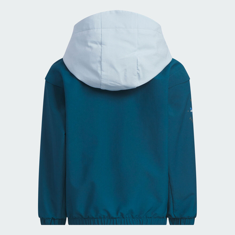 adidas阿迪达斯2025男小童LK WV JKT梭织连帽外套KC5328