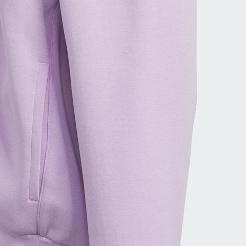 adidas阿迪达斯2025女大童JK KN HOODY针织连帽卫衣KC0210