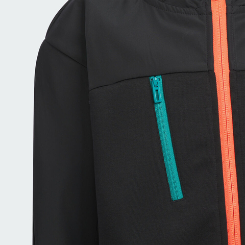 adidas阿迪达斯2025男小童LK KN JKT针织连帽外套KF4950