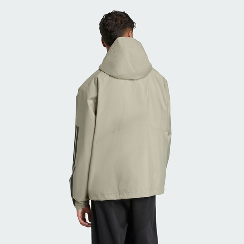 adidas阿迪达斯2025男子ESS 3S RAIN H J梭织连帽外套JM1058