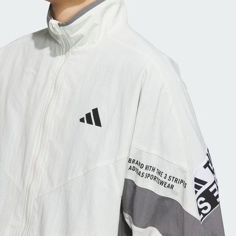 adidas阿迪达斯2025男子WORD WOVEN JKT梭织无帽外套KA1264