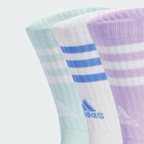 adidas阿迪达斯2025女子3S C SPW CRW 3P长袜优惠装JW2766