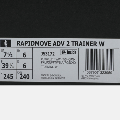 adidas阿迪达斯2025女子RAPIDMOVE ADV 2 TRAINER W女训运动JS3172