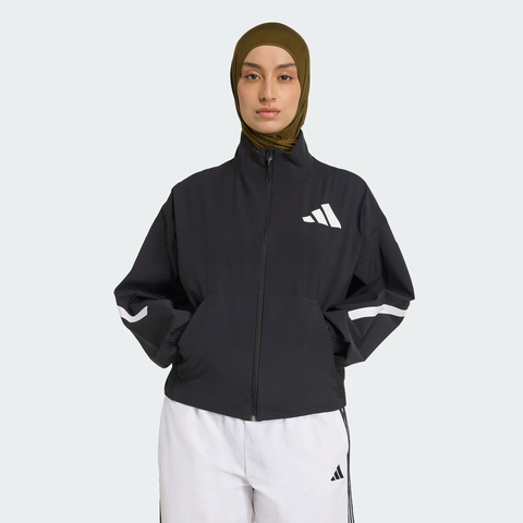 adidas阿迪达斯2025女子W Z.N.E. WV TT梭织无帽外套KE4882