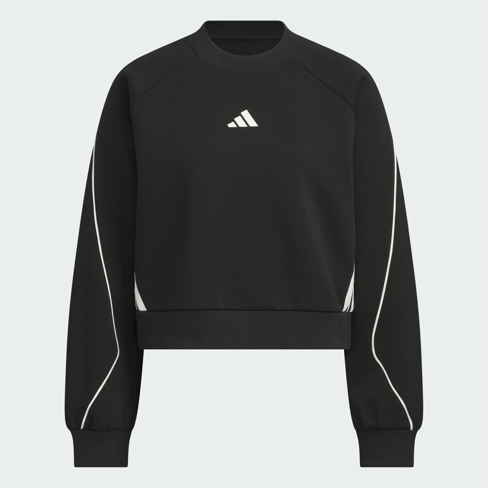 adidas阿迪达斯2025女子STADIUM CREW针织无帽卫衣KC0013