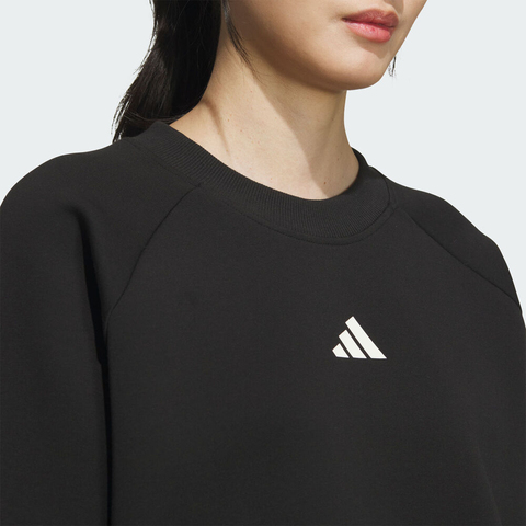 adidas阿迪达斯2025女子STADIUM CREW针织无帽卫衣KC0013