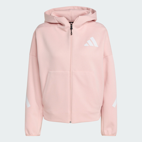 adidas阿迪达斯2025女子W Z.N.E. FZ针织连帽外套KC7905