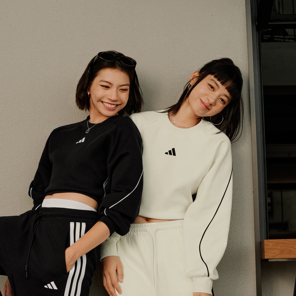 adidas阿迪达斯2025女子STADIUM CREW针织无帽卫衣KB7601