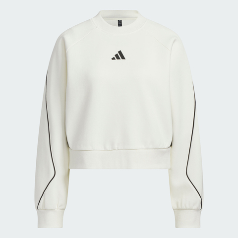 adidas阿迪达斯2025女子STADIUM CREW针织无帽卫衣KB7601