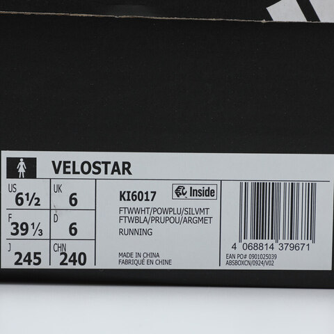 adidas阿迪达斯2025女子VELOSTAR跑步常规KI6017