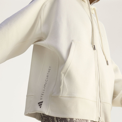 adidas阿迪达斯2025女子aSMC FZ HOODIE针织连帽外套JX6769