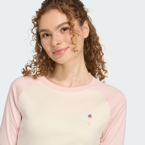 adidas阿迪达斯2025女子W CAT LS T针织无领长TJV6094