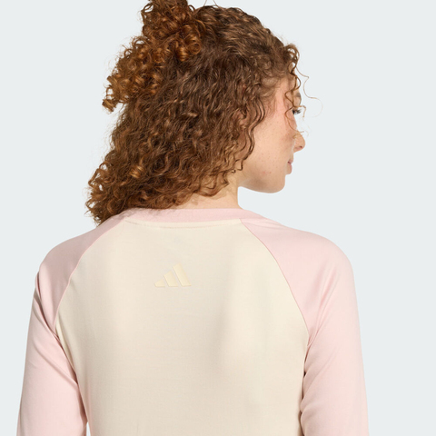 adidas阿迪达斯2025女子W CAT LS T针织无领长TJV6094