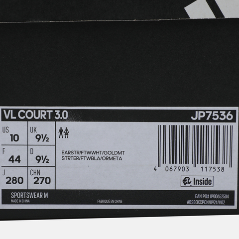 adidas阿迪达斯2025中性VL COURT 3.0SPW FTW-网球JP7536