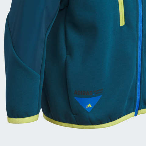 adidas阿迪达斯2025男小童LK KN JKT针织连帽外套KF4951