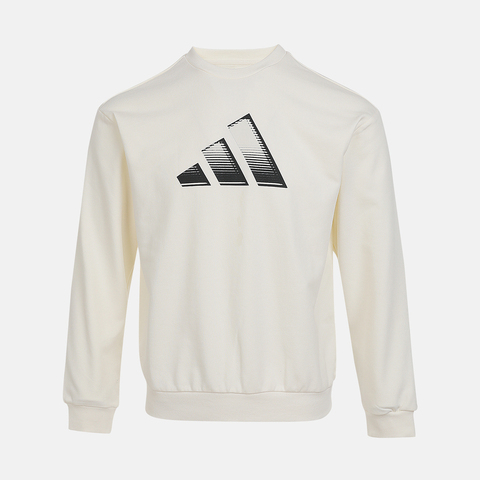 adidas阿迪达斯2025男大童JK KN CREW针织无帽卫衣KS0642