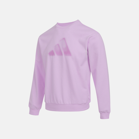 adidas阿迪达斯2025女大童JK KN CREW针织无帽卫衣KS0647