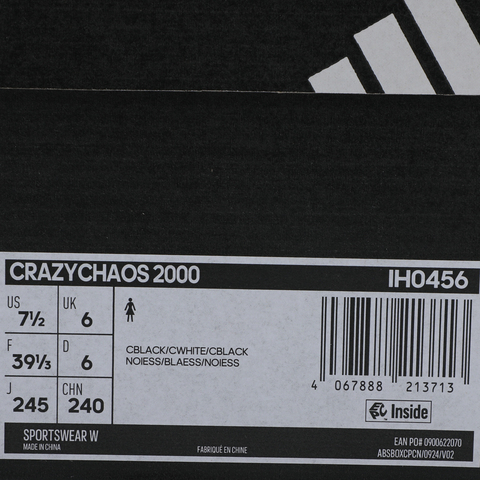 adidas阿迪达斯2025女子CRAZYCHAOS 2000SPW FTW-跑步IH0456