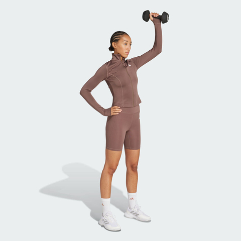 adidas阿迪达斯2025女子WE ZP THRU JKT针织无帽外套JW2802