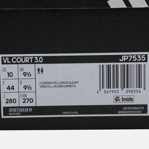 adidas阿迪达斯2025中性VL COURT 3.0SPW FTW-网球JP7535