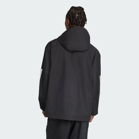 adidas阿迪达斯2025男子ESS 3S RAIN H J梭织连帽外套JM1056