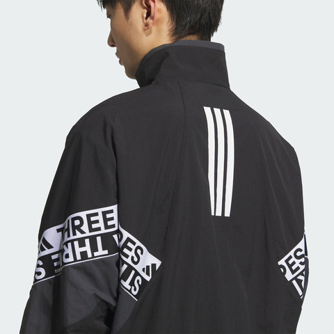 adidas阿迪达斯2025男子WORD WOVEN JKT梭织无帽外套KA1265
