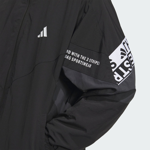 adidas阿迪达斯2025男子WORD WOVEN JKT梭织无帽外套KA1265