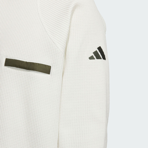 adidas阿迪达斯2025男子CE WAFFLE CREW针织无领长TKA1269