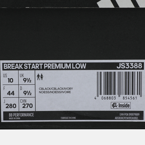 adidas阿迪达斯2025中性BREAK START PREMIUM LOW篮球常规JS3388