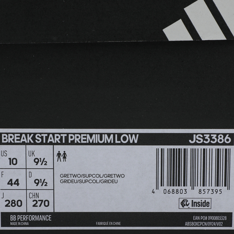 adidas阿迪达斯2025中性BREAK START PREMIUM LOW篮球常规JS3386