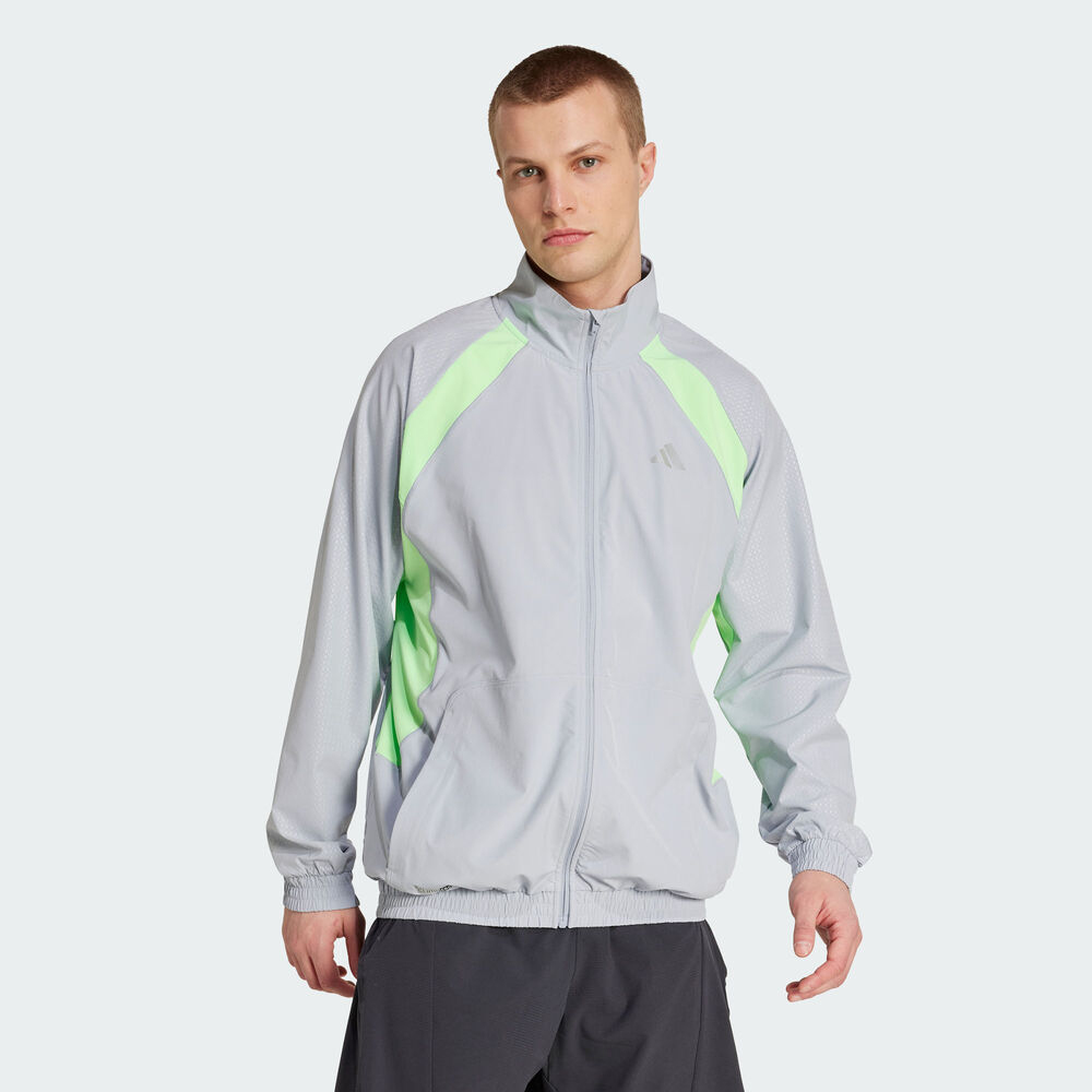 adidas阿迪达斯2025男子TECH APP R-TOP梭织无帽外套JX0042