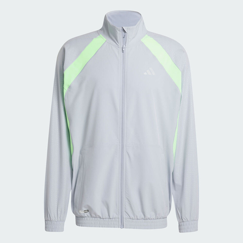 adidas阿迪达斯2025男子TECH APP R-TOP梭织无帽外套JX0042