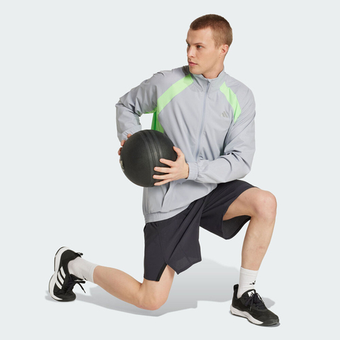 adidas阿迪达斯2025男子TECH APP R-TOP梭织无帽外套JX0042