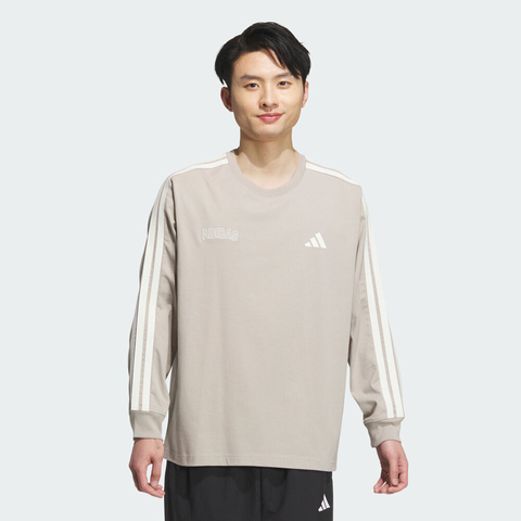 adidas阿迪达斯2025男子ST SPORTS LS T针织无领长TKC2883