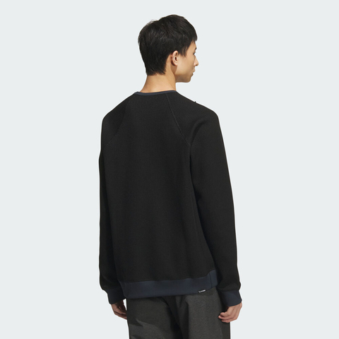 adidas阿迪达斯2025男子CE WAFFLE CREW针织无领长TKA1270