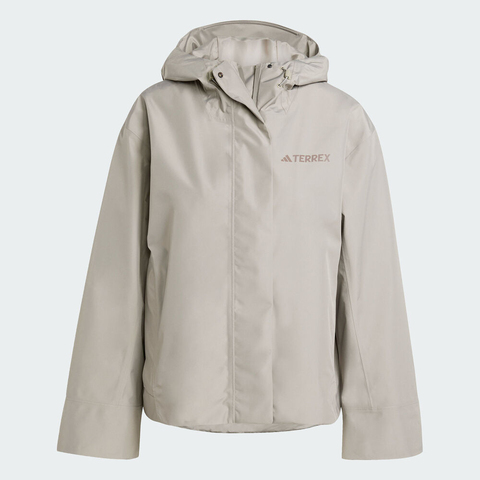 adidas阿迪达斯2025女子MT W CP JKT梭织连帽外套JV8717