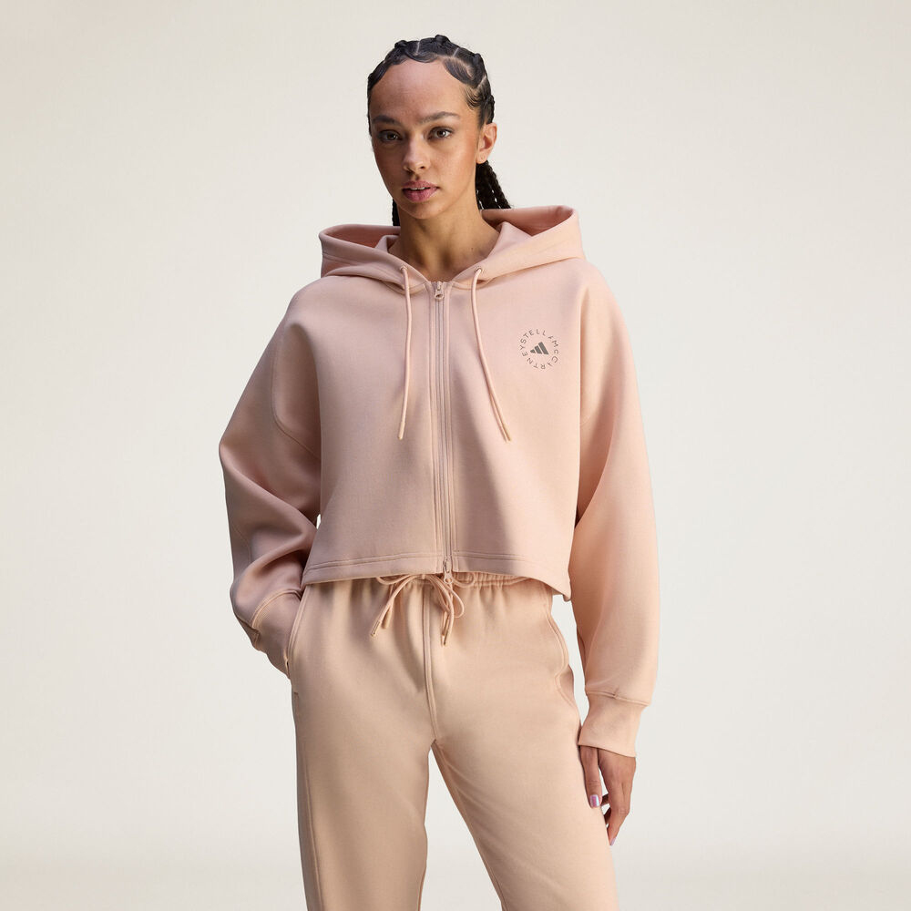 adidas阿迪达斯2025女子aSMC CRO HOODIE针织连帽外套JW4690