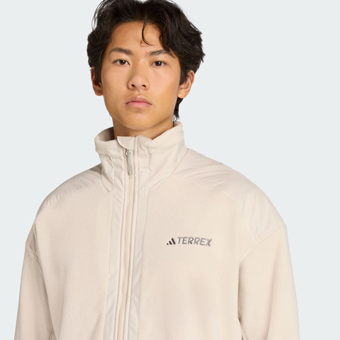 adidas阿迪达斯2025男子MT CW FLC JKT针织无帽外套JV6236