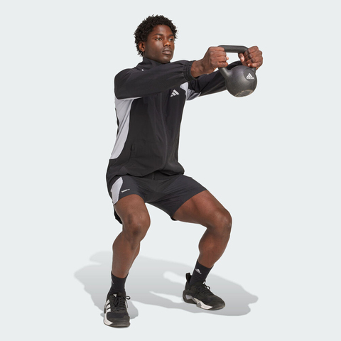 adidas阿迪达斯2025男子TECH APP R-TOP梭织无帽外套JV6950