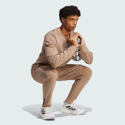 adidas阿迪达斯2025男子D4T CREW SWEATS针织无帽卫衣JX0679