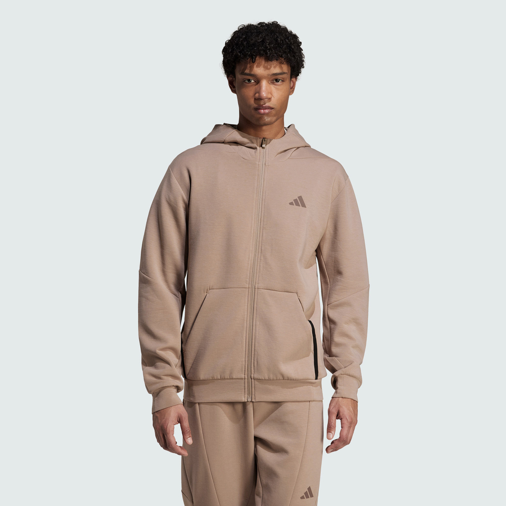 adidas阿迪达斯2025男子D4T FULL-ZIP HO针织连帽外套JX0690