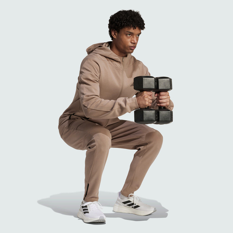 adidas阿迪达斯2025男子D4T FULL-ZIP HO针织连帽外套JX0690