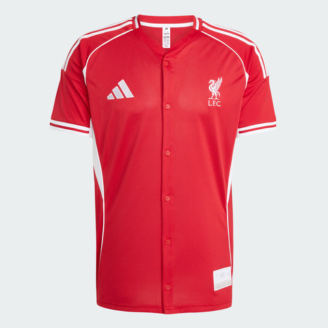 adidas阿迪达斯2025男子LFC US SHIRT针织无领短TJW5480