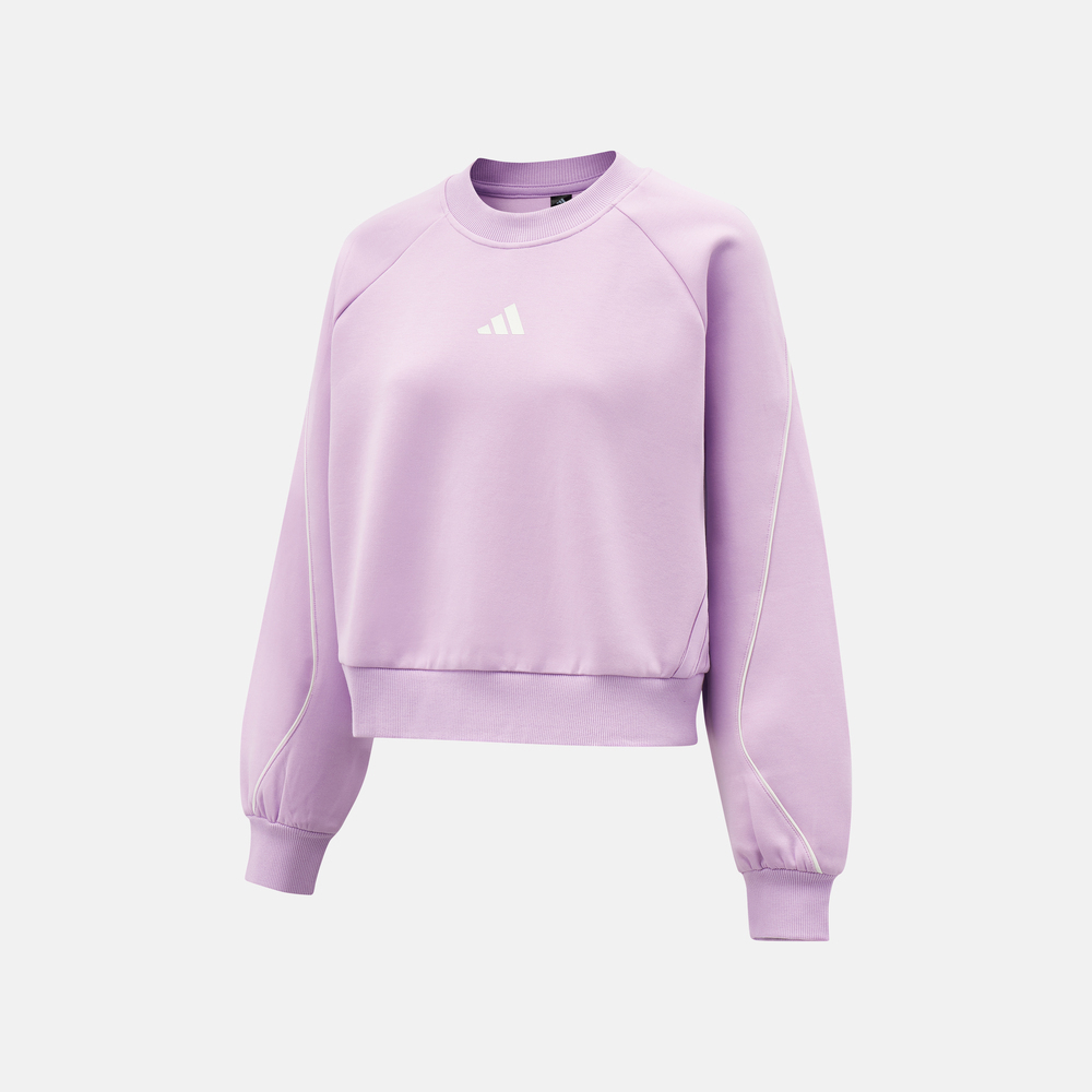 adidas阿迪达斯2025女子STADIUM CREW针织无帽卫衣KC0014